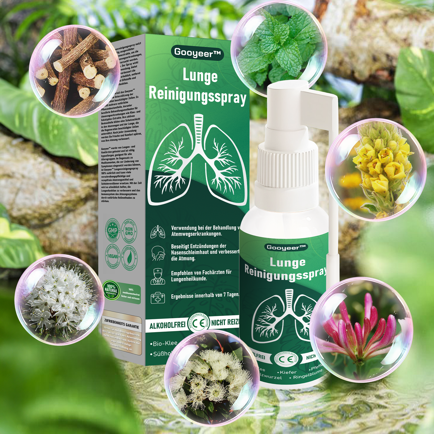 [✨Offizieller Markenshop✨]👨‍⚕️Gooyeer™ Lunge Reinigungs Spray (☘️Empfohlen von Lungenfachärzten☘️)